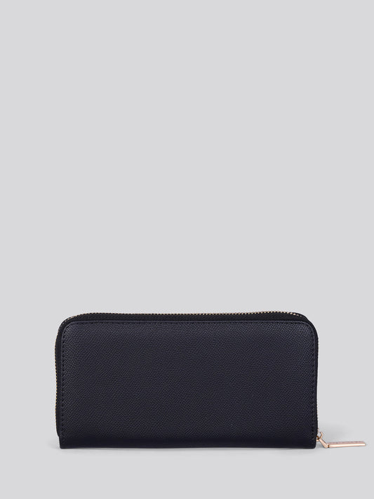 Womens Jones Large Zip Around Wallet in Black