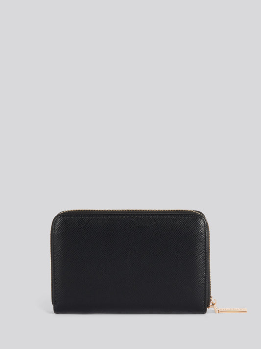 Womens Jones Medium Zip Wallet in Black