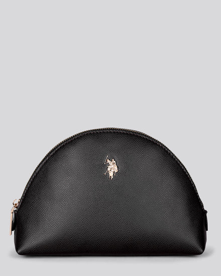 Womens Jones Round Beauty Bag in Black