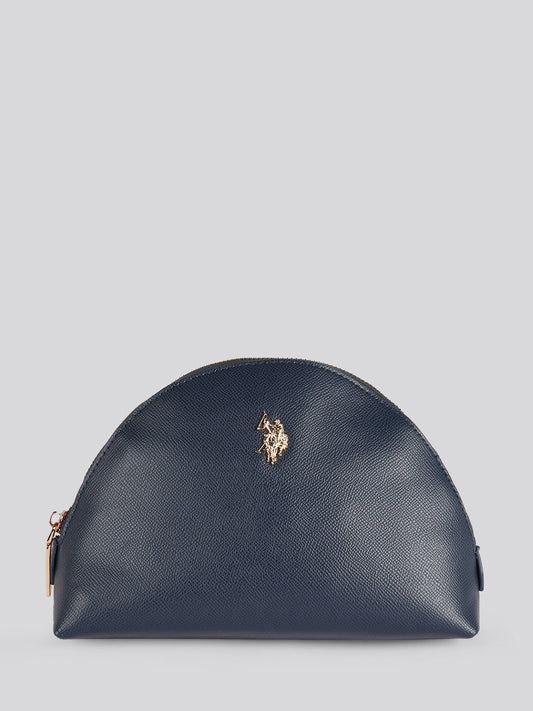 Womens Jones Round Beauty Bag in Navy