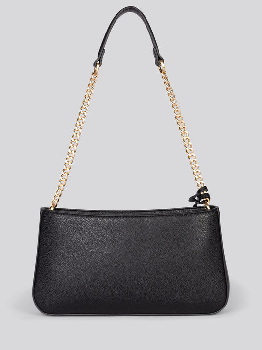 Womens Jones Small Hobo Bag w/ Chain in Black