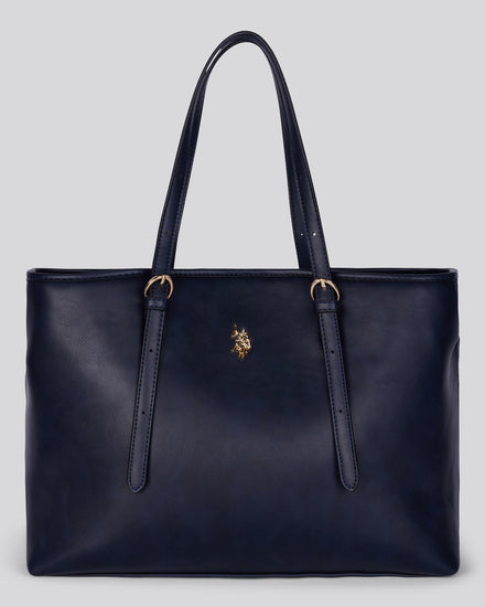 U.S. Polo Assn. Womens Blackstone Shopping Bag Navy