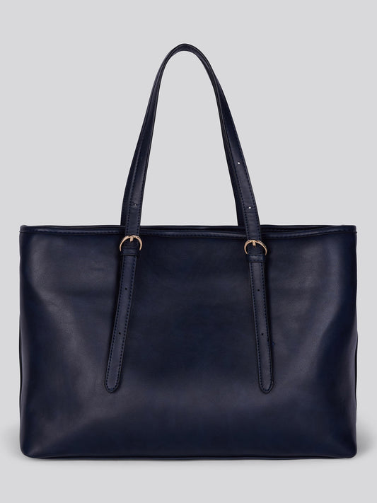 U.S. Polo Assn. Womens Blackstone Shopping Bag Navy
