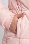 Womens Lightweight Puffer Jacket in Silver Pink