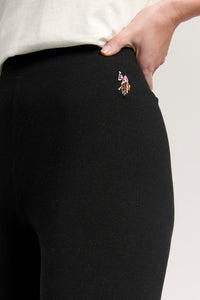 Womens Logo Leggings in Black