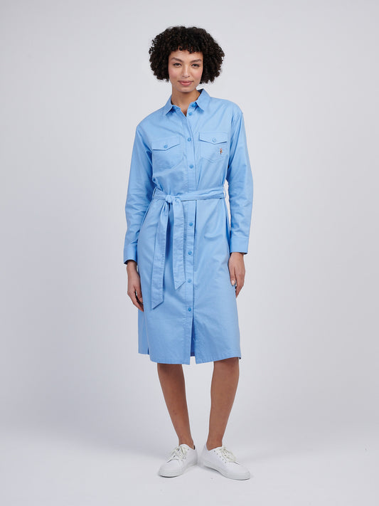 Womens USPA Shirt Dress in Vista Blue