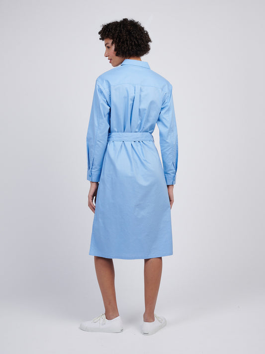 Womens USPA Shirt Dress in Vista Blue