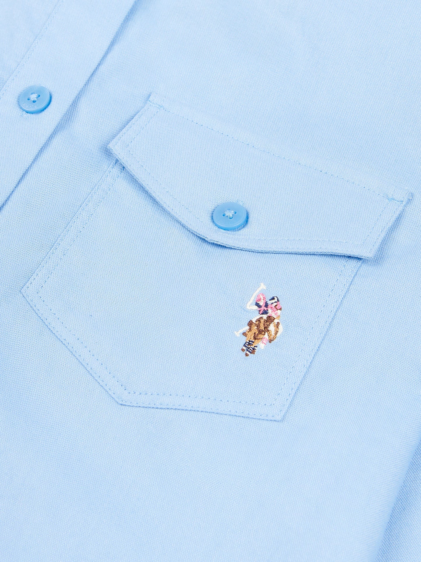 Womens USPA Shirt Dress in Vista Blue