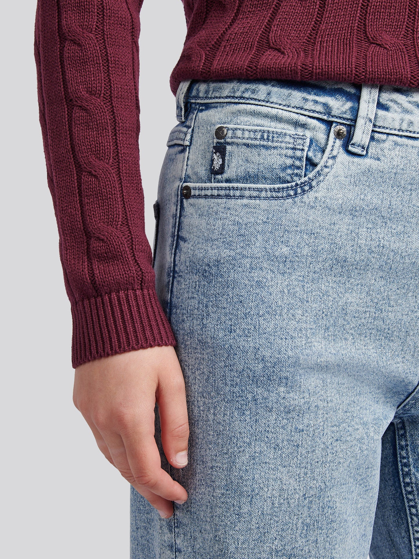 Womens Straight Fit Jean in Stone Wash WUP