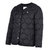 Womens Onion Quilted Jacket in Black