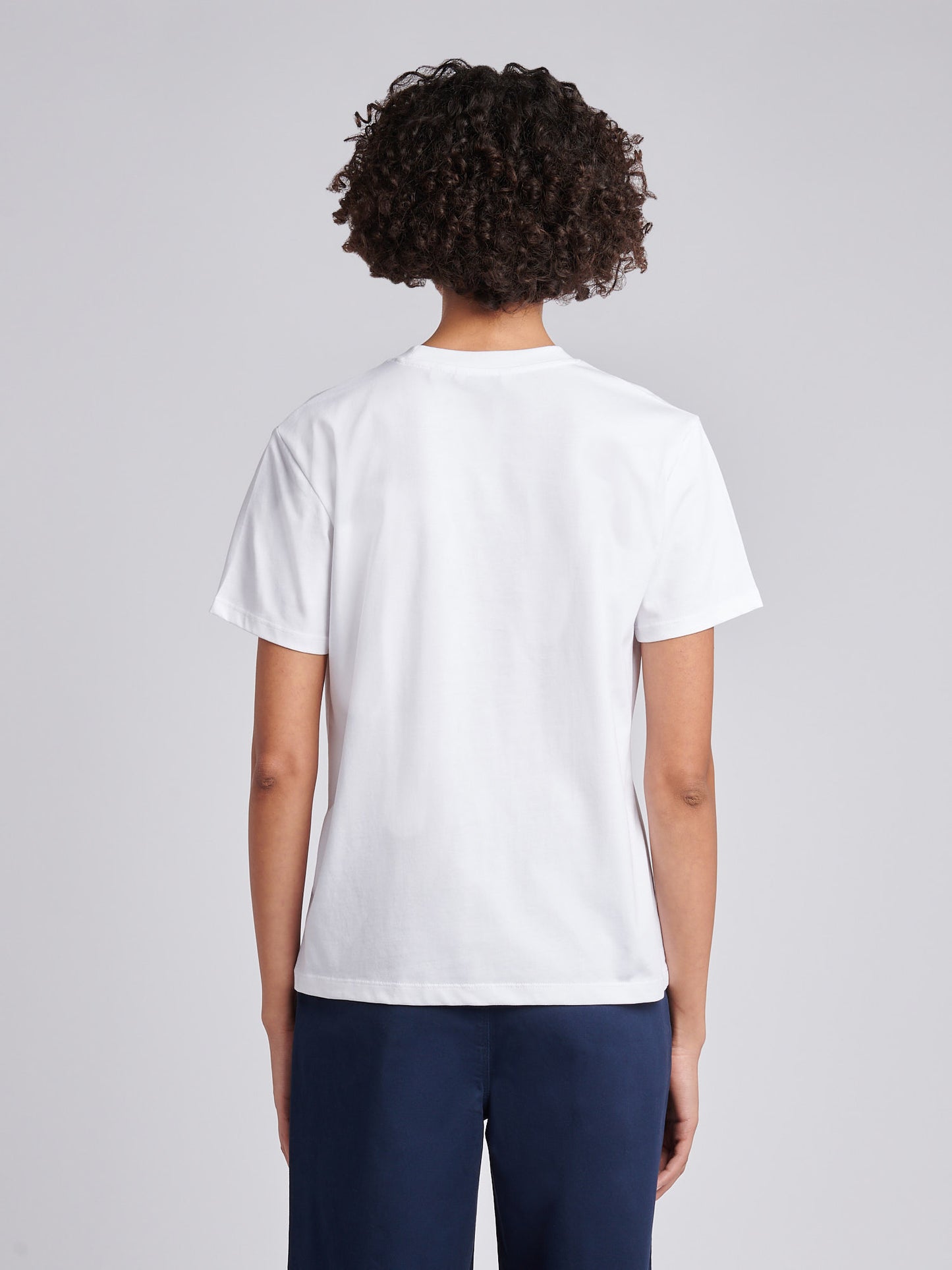 Womens Gold Logo T-Shirt in Bright White