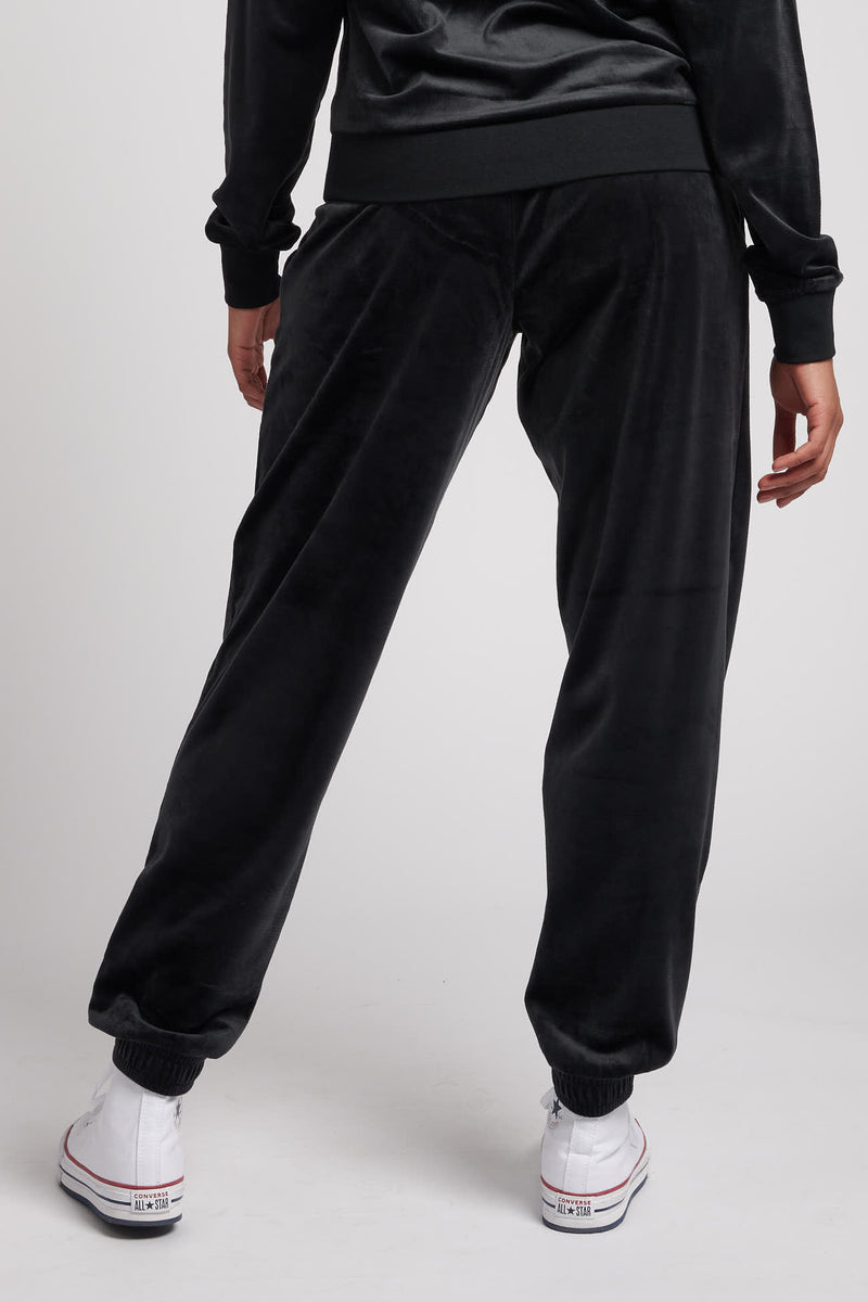Womens Velour Diamante Loose Fit Joggers in Black – U.S. Polo Assn. UK