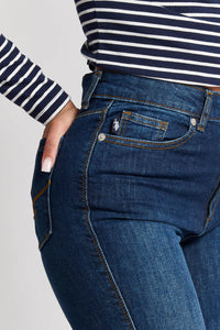Womens Skinny Fit Denim Jeans in Vintage Wash