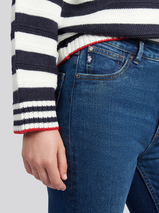 Womens Sculpture Skinny Fit in Mid Wash