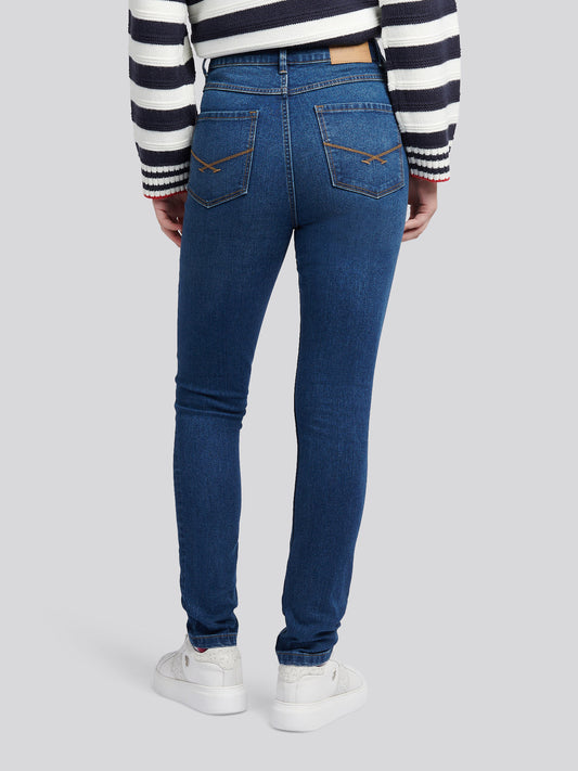 Womens Sculpture Skinny Fit in Mid Wash