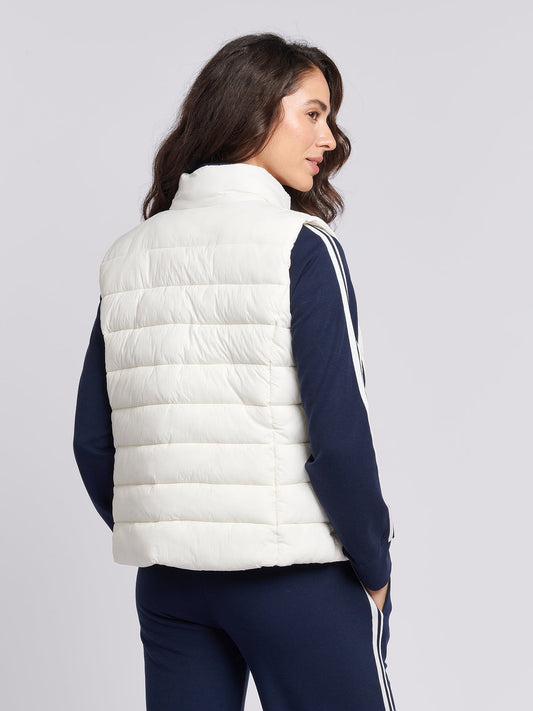 Womens Lightweight Puffer Gilet in Marshmallow