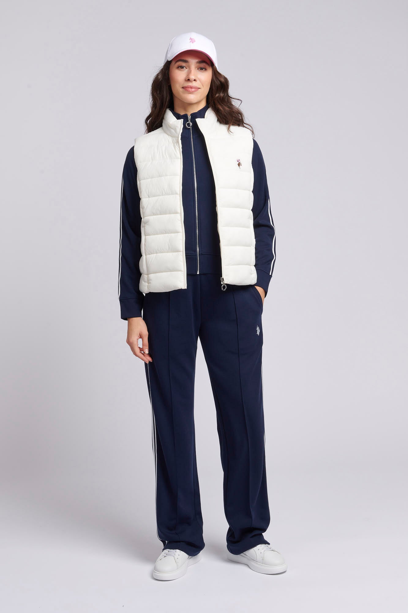 Womens Lightweight Puffer Gilet in Marshmallow