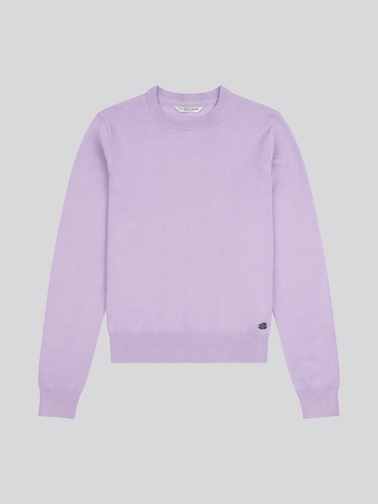 Womens Crew Neck Jumper in Viola