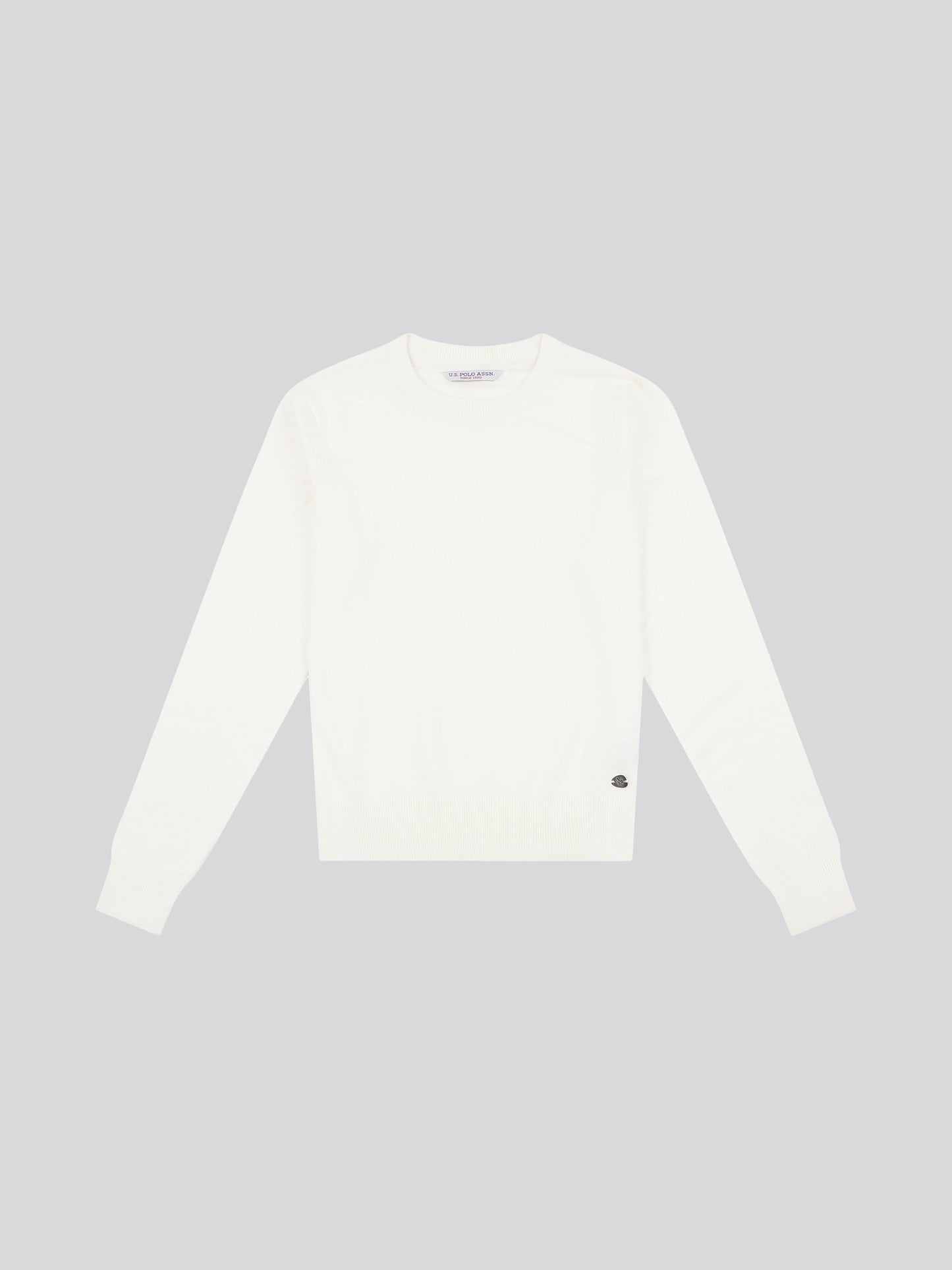 Womens Crew Neck Jumper in Marshmallow