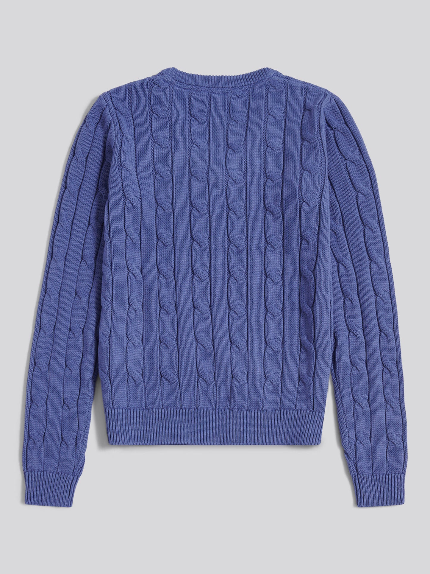 Womens V-Neck Cable Jumper Marlin