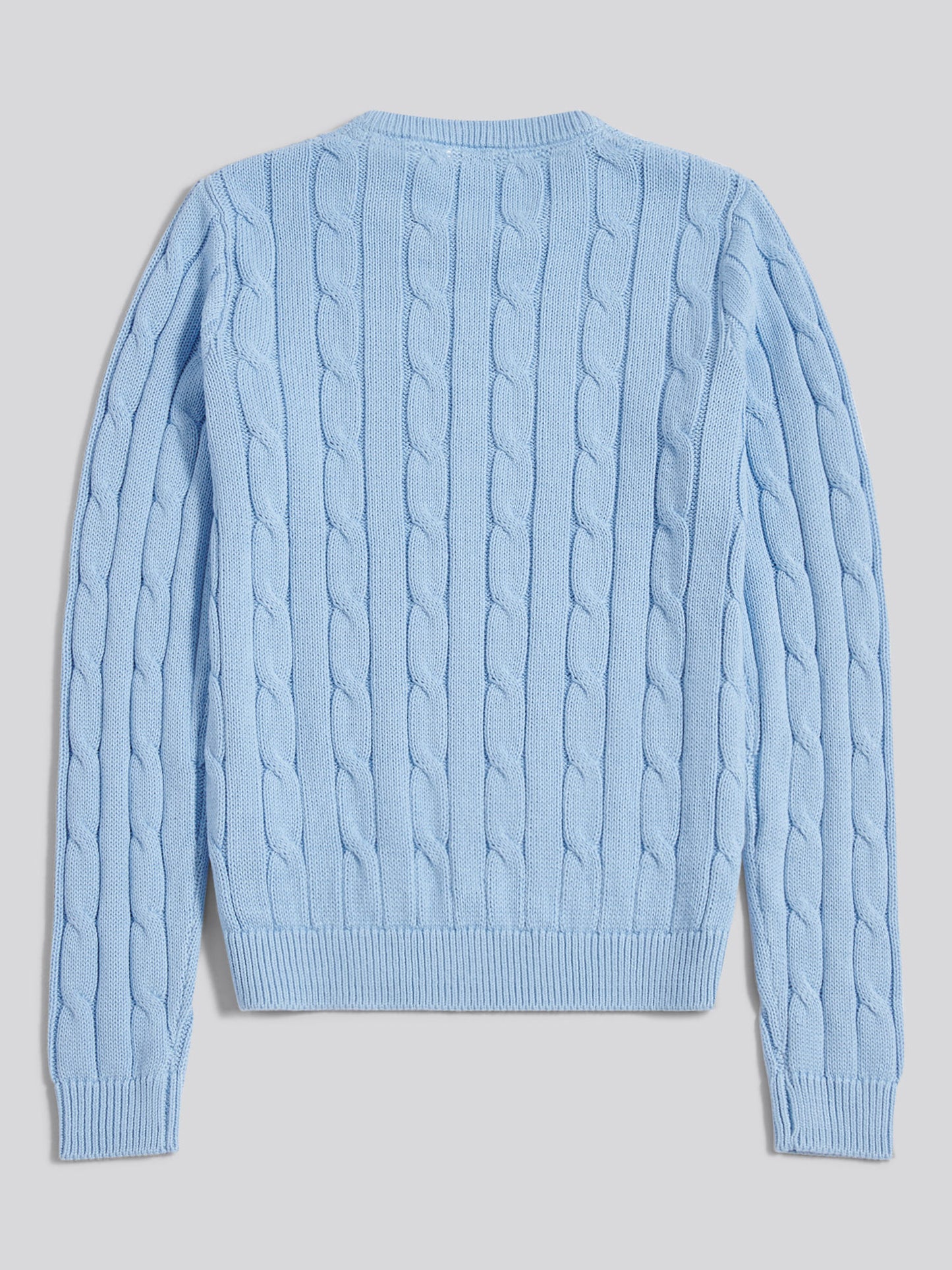 Womens Crew Neck Cable Jumper Open Air