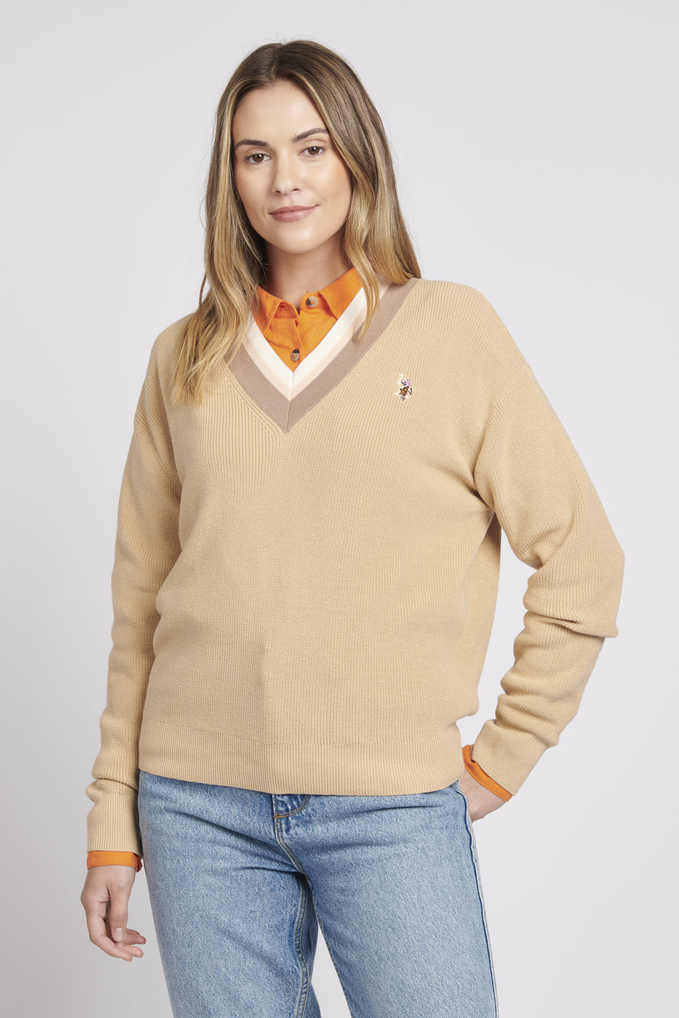 CORD COTTON LOOSE CRICKET KNIT