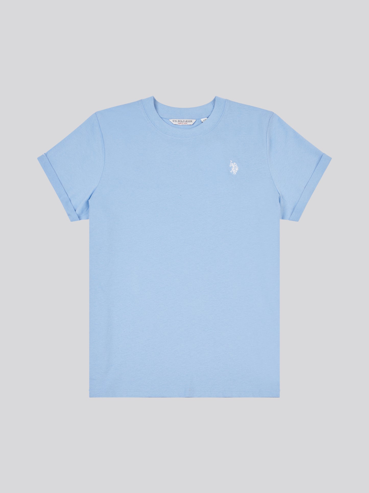 Womens Crew Neck T-Shirt in Vista Blue