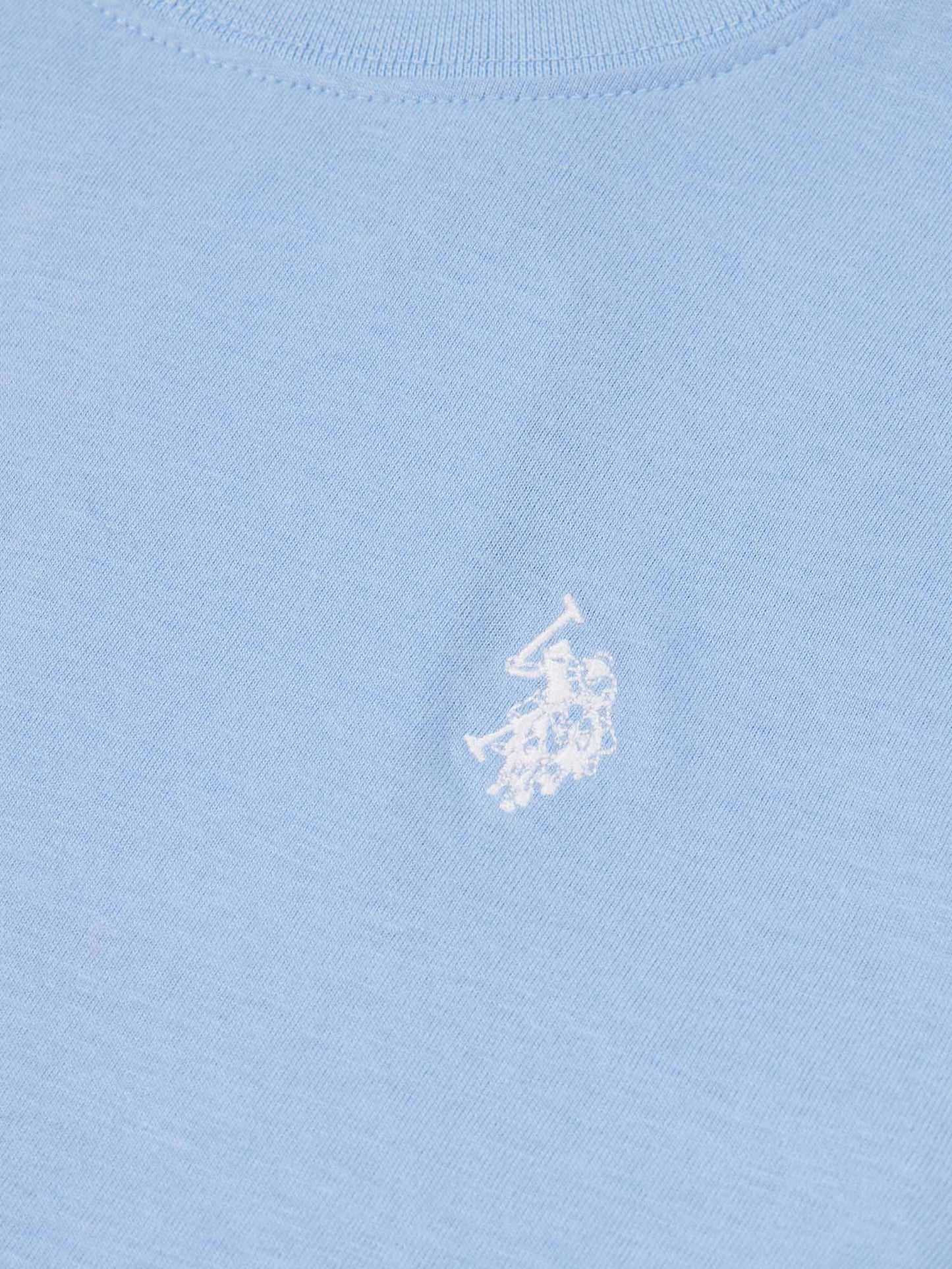 Womens Crew Neck T-Shirt in Vista Blue