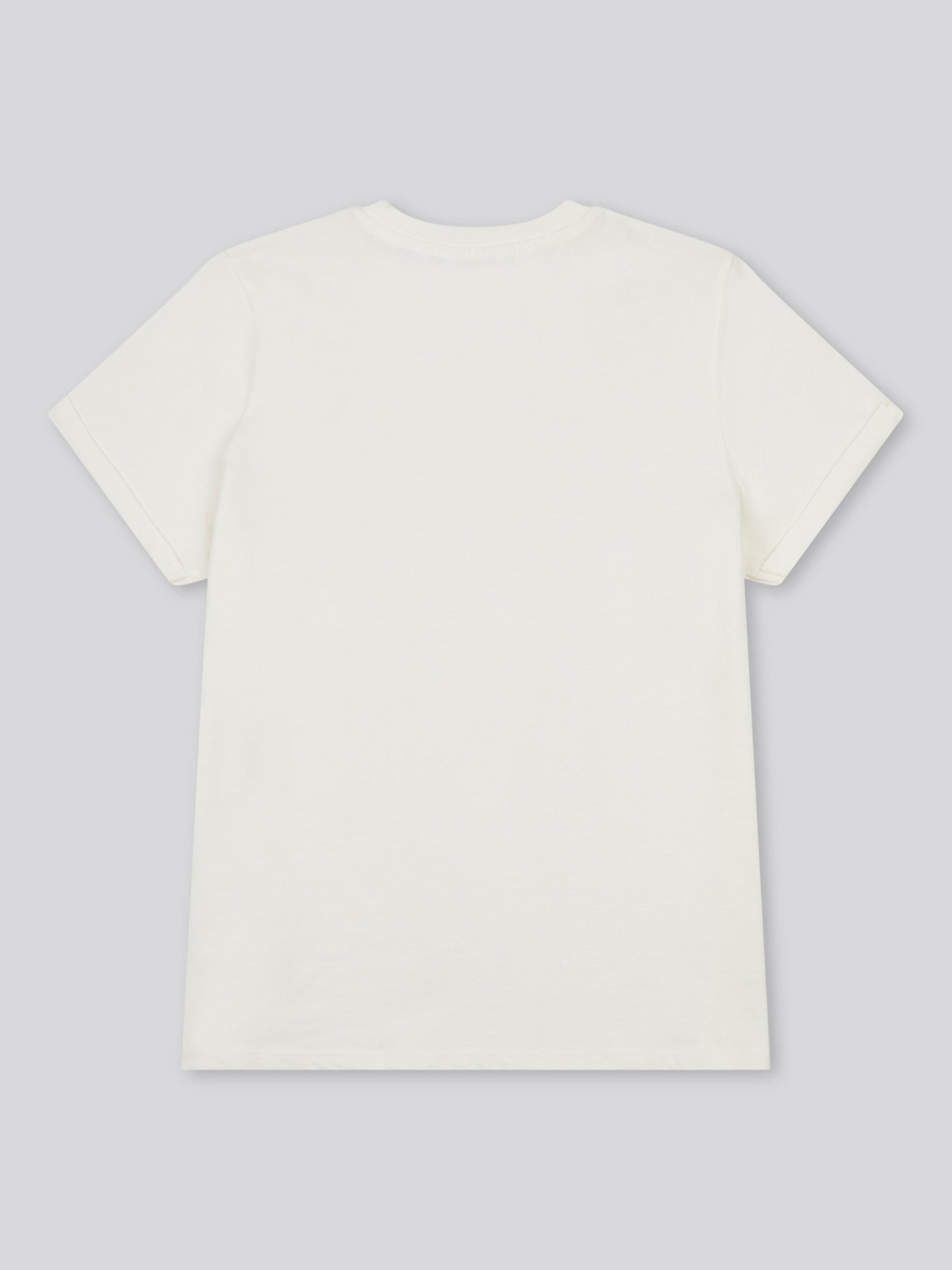 Womens Crew Neck T-Shirt in Marshmallow