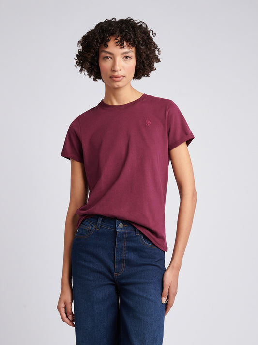 Womens Crew Neck T-Shirt in Fig