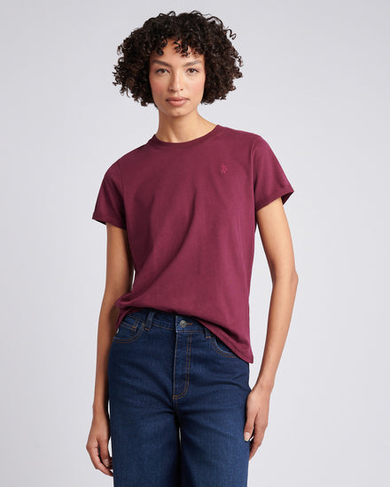 Womens Crew Neck T-Shirt in Fig