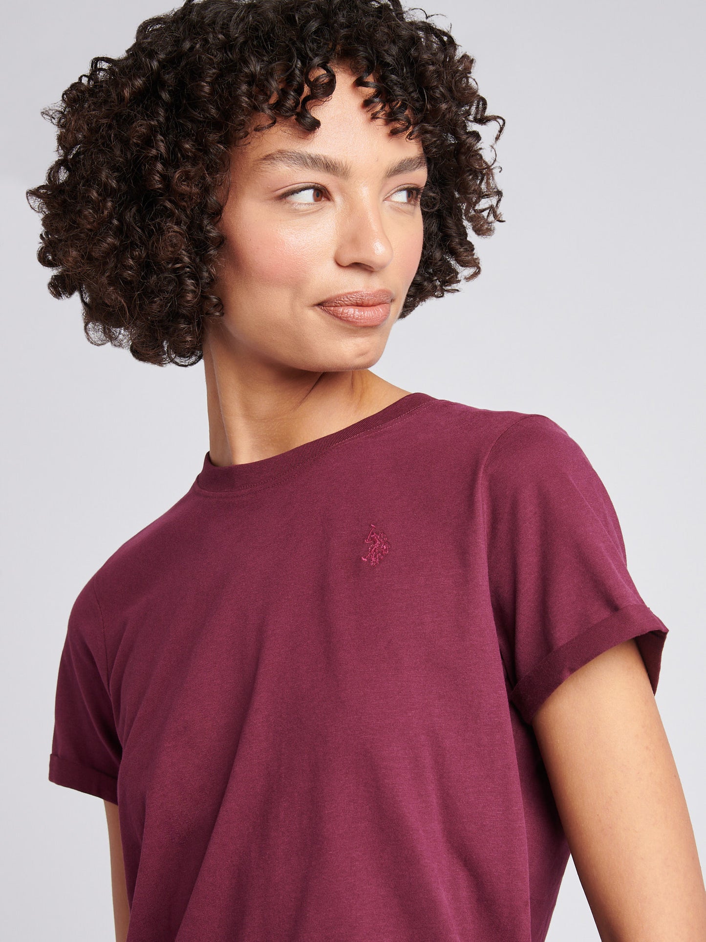 Womens Crew Neck T-Shirt in Fig