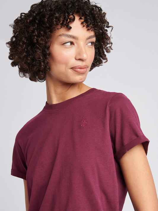 Womens Crew Neck T-Shirt in Fig