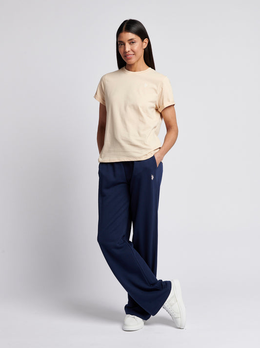 Womens Crew Neck T-Shirt in Smoke Gray