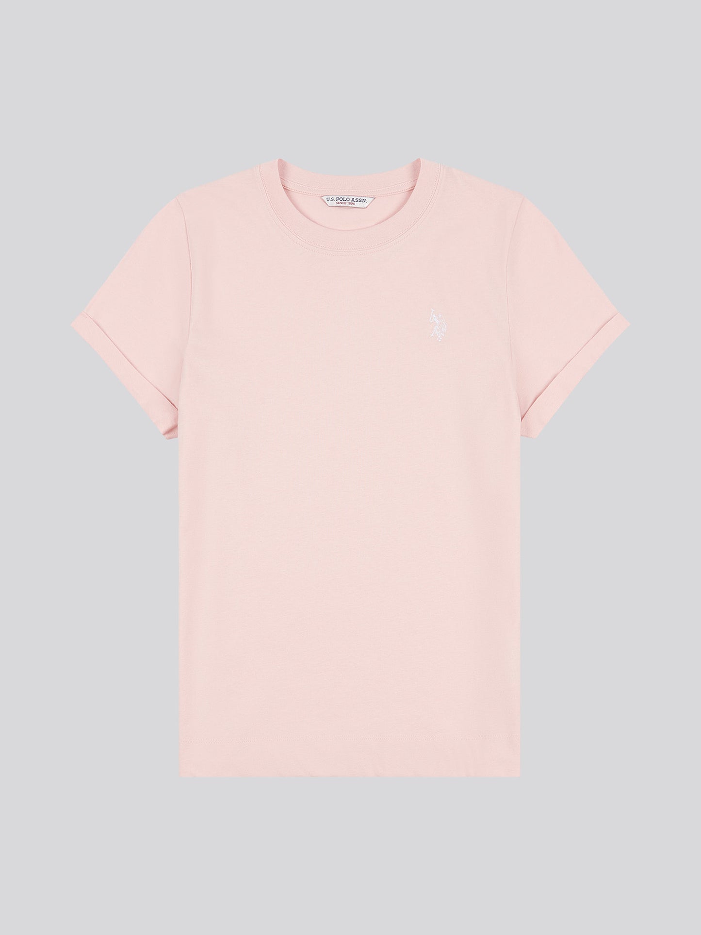 Womens Crew Neck T-Shirt Crystal Rose