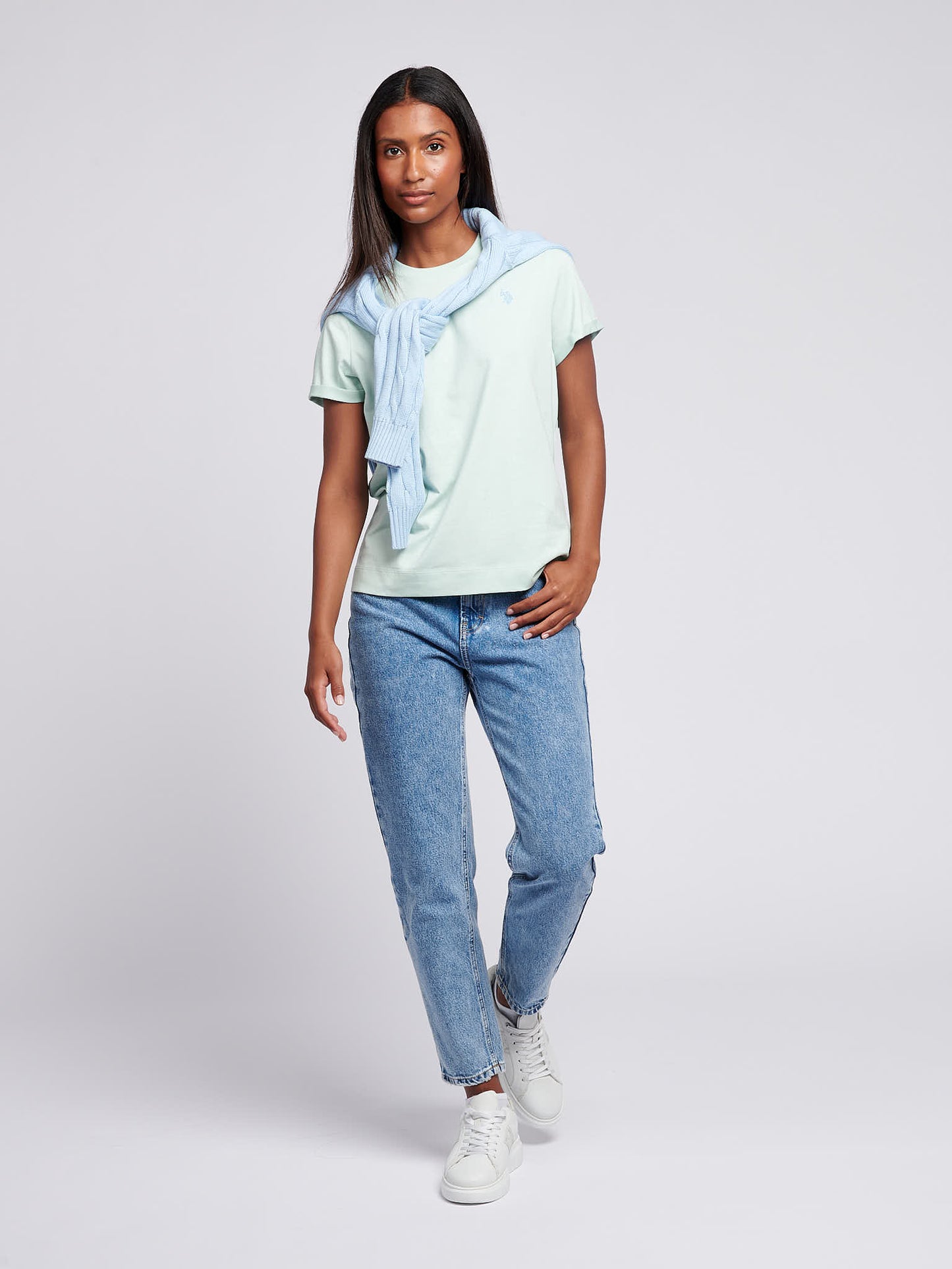 Womens Crew Neck T-Shirt Surf Spray