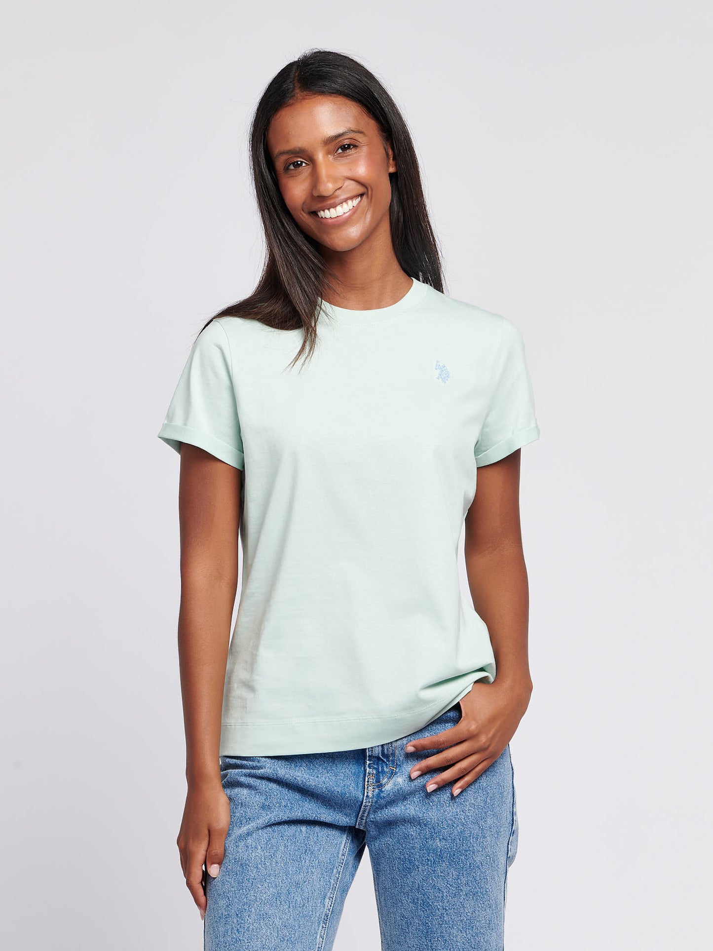 Womens Crew Neck T-Shirt Surf Spray
