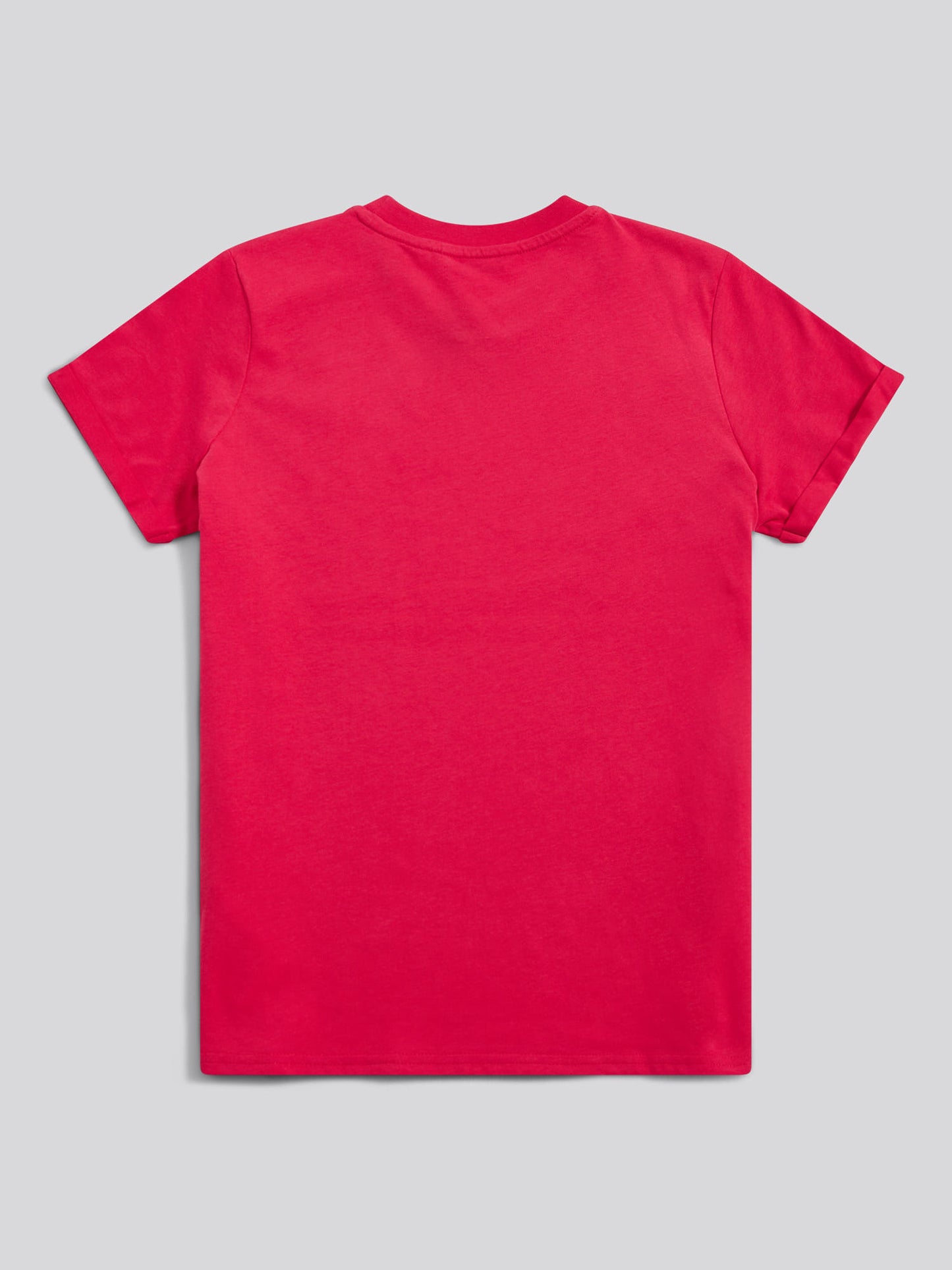 Womens Crew Neck T-Shirt in Jalapeno Red