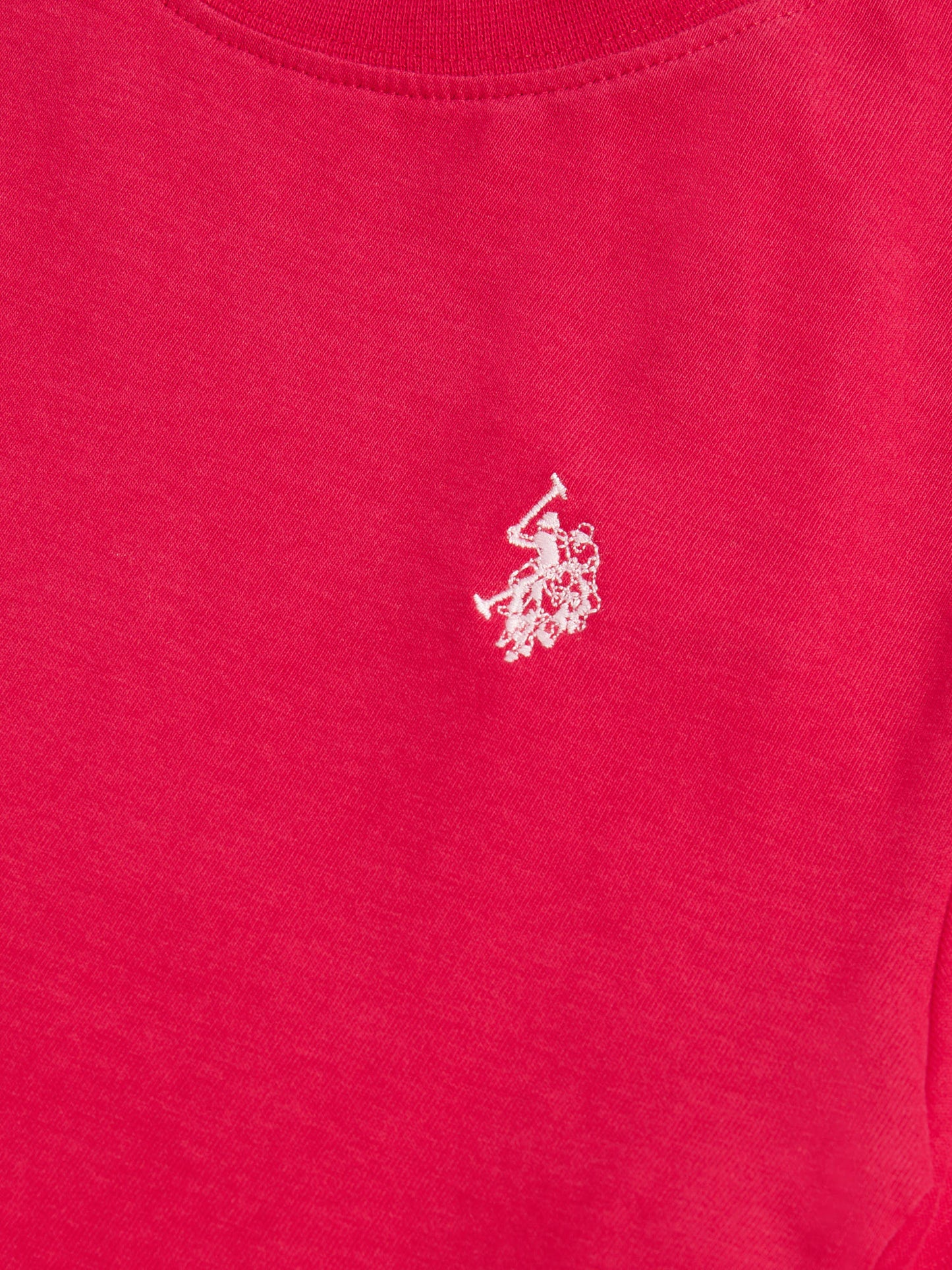 Womens Crew Neck T-Shirt in Jalapeno Red