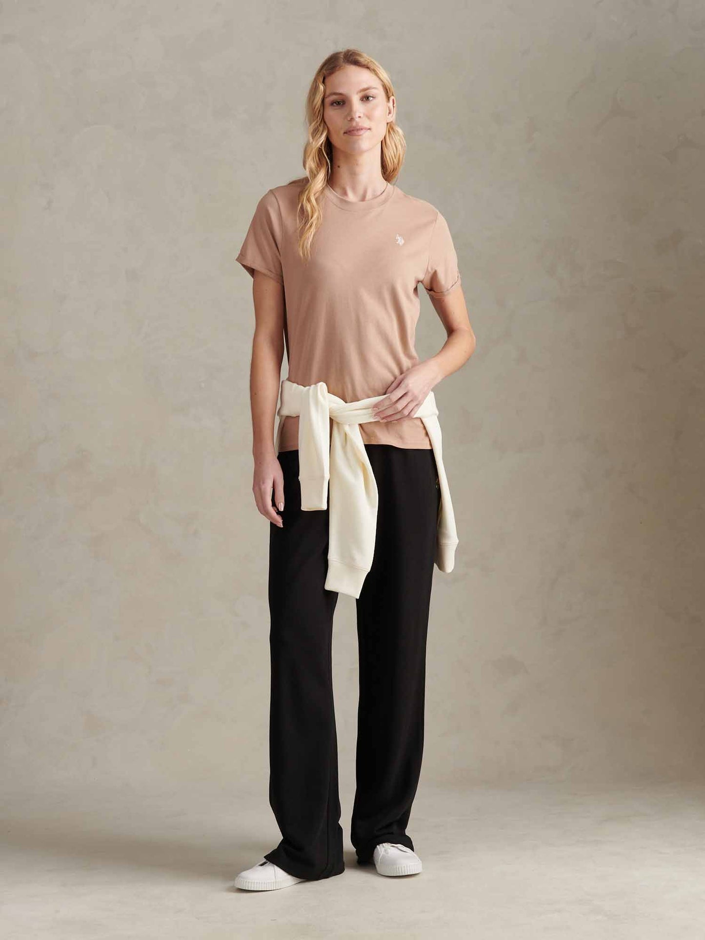 Womens Crew Neck T-Shirt Natural