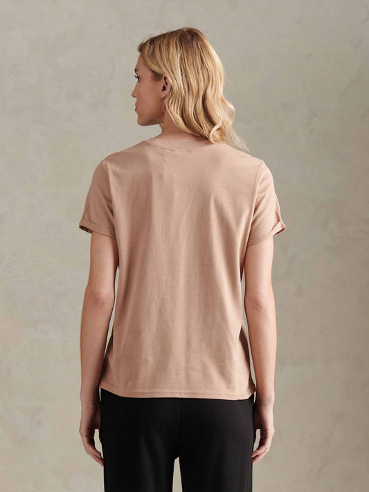 Womens Crew Neck T-Shirt Natural