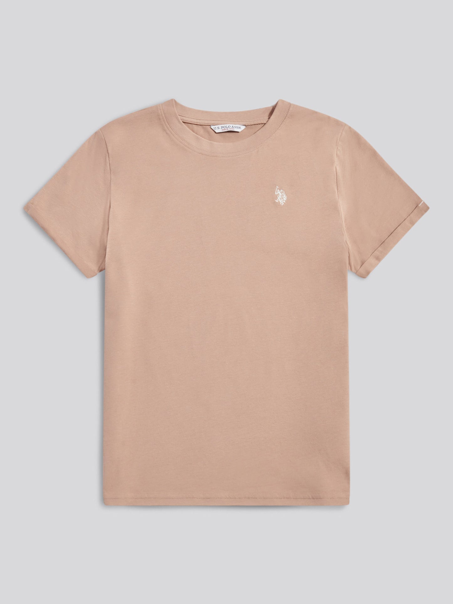 Womens Crew Neck T-Shirt in Natural