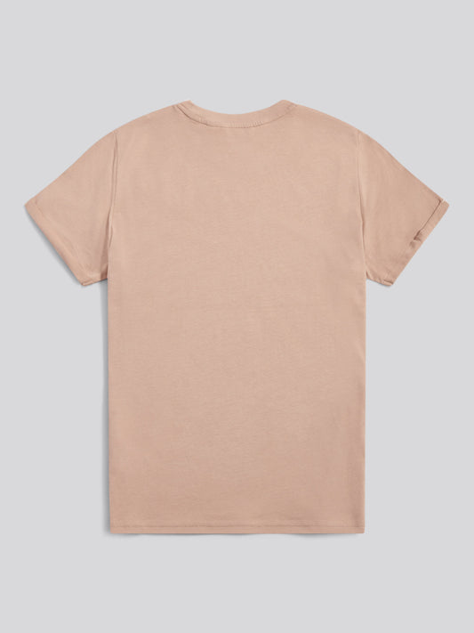 Womens Crew Neck T-Shirt in Natural