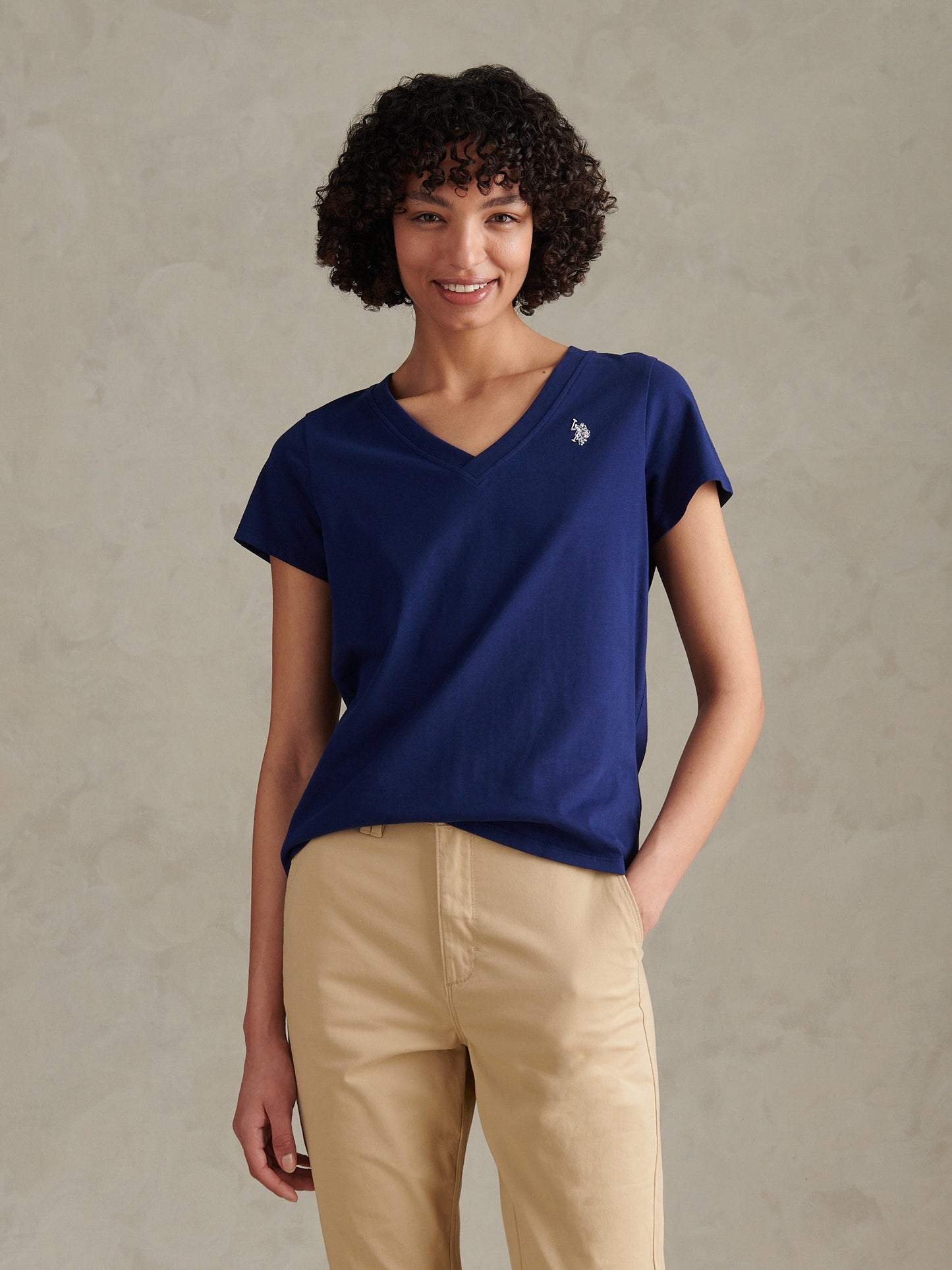 Womens V-Neck T-Shirt Marlin