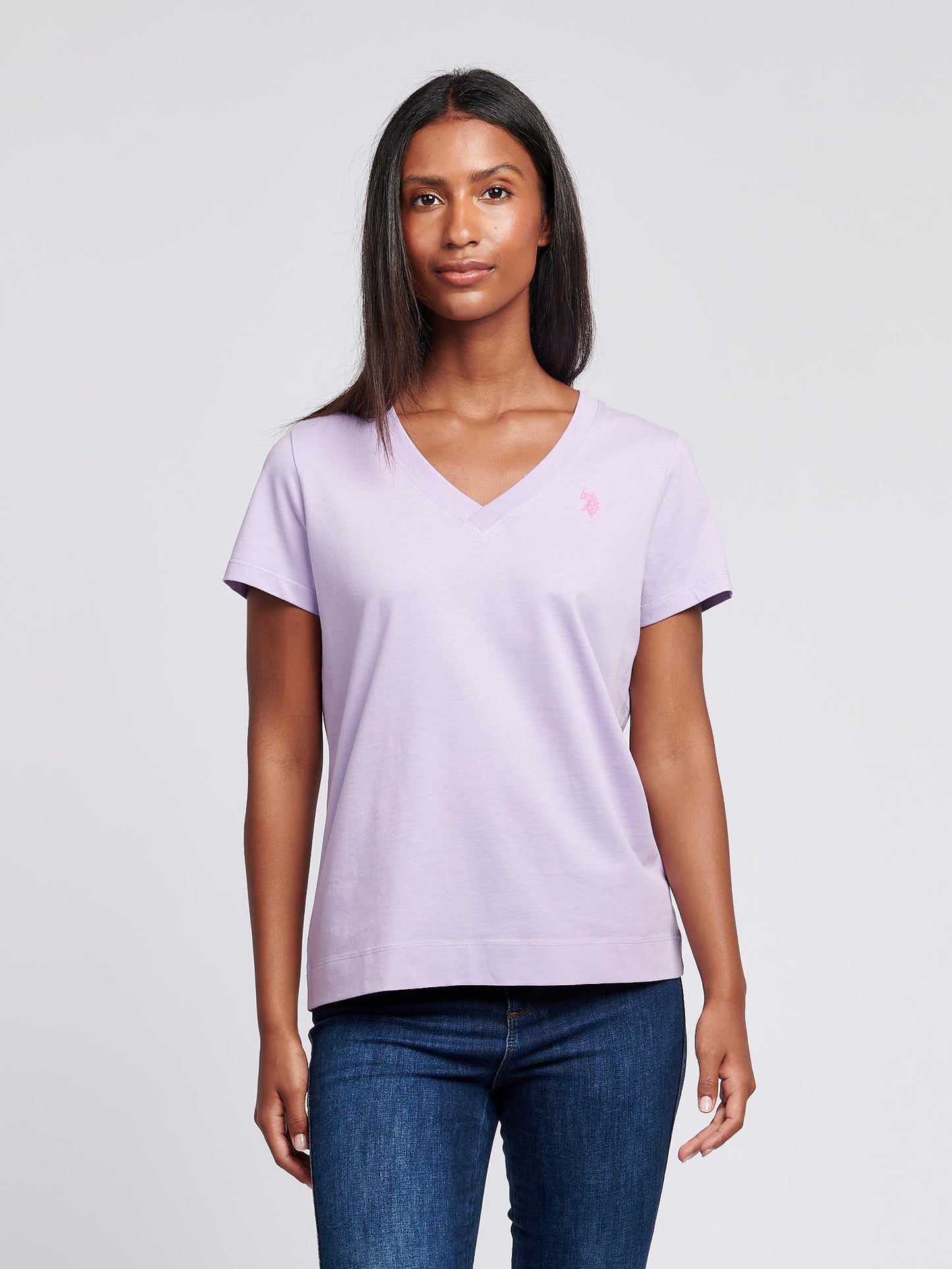 Womens V-Neck T-Shirt Viola