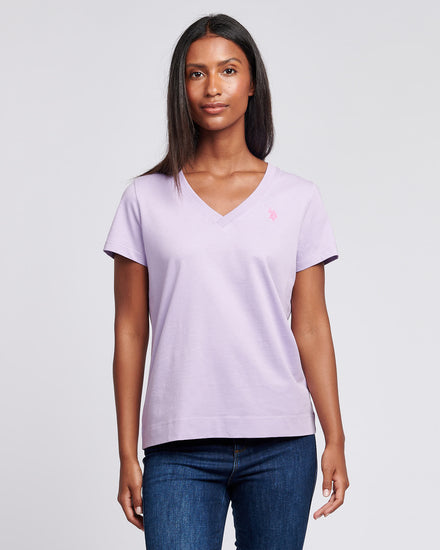 Womens V-Neck T-Shirt Viola