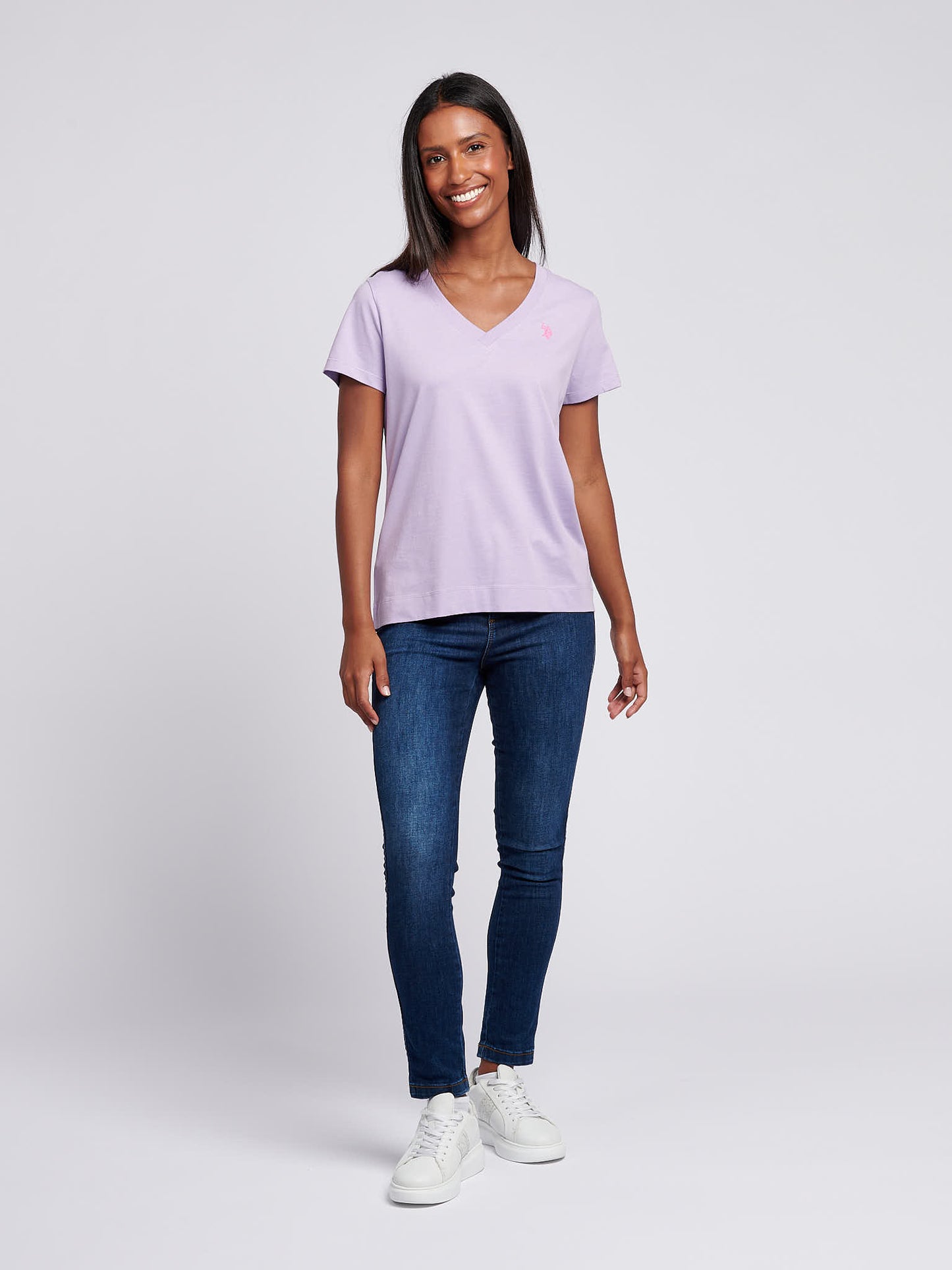 Womens V-Neck T-Shirt Viola