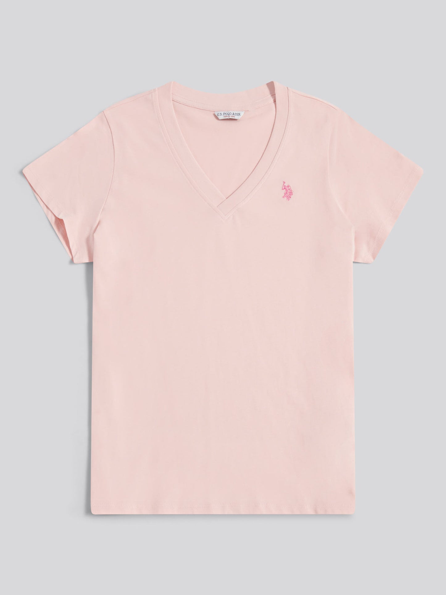 Womens V-Neck T-Shirt in Crystal Rose