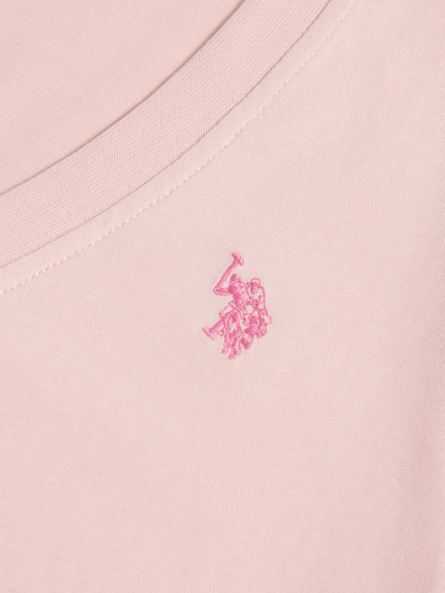 Womens V-Neck T-Shirt in Crystal Rose