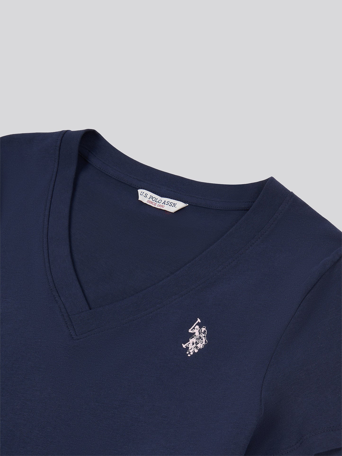 Womens V-Neck T-Shirt in Navy Iris